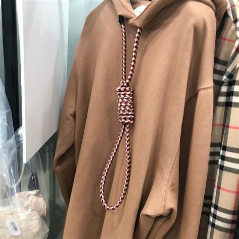 burberry ad with noose|liz kennedy Burberry hoodie.